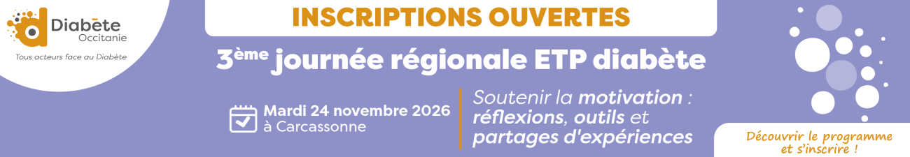Journée régionale ETP diabète 2026 Journée régionale ETP diabète 2026